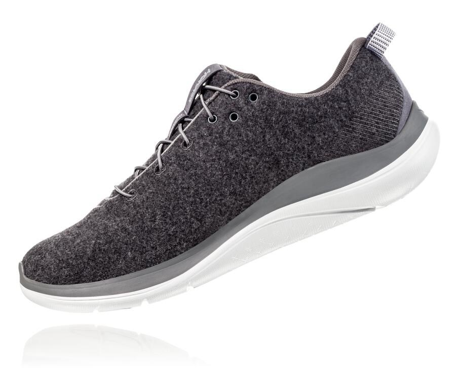 Zapatillas Running Hoka One One Hombre - Hupana Flow Wool - Gris - EGK516273